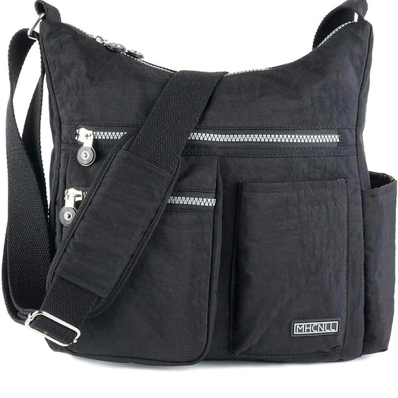 Handbags - NWT- Mhcnll Black Crossbody Bag with Multiple Pockets
